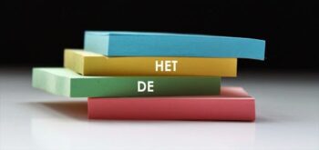 De of het, lidwoorden