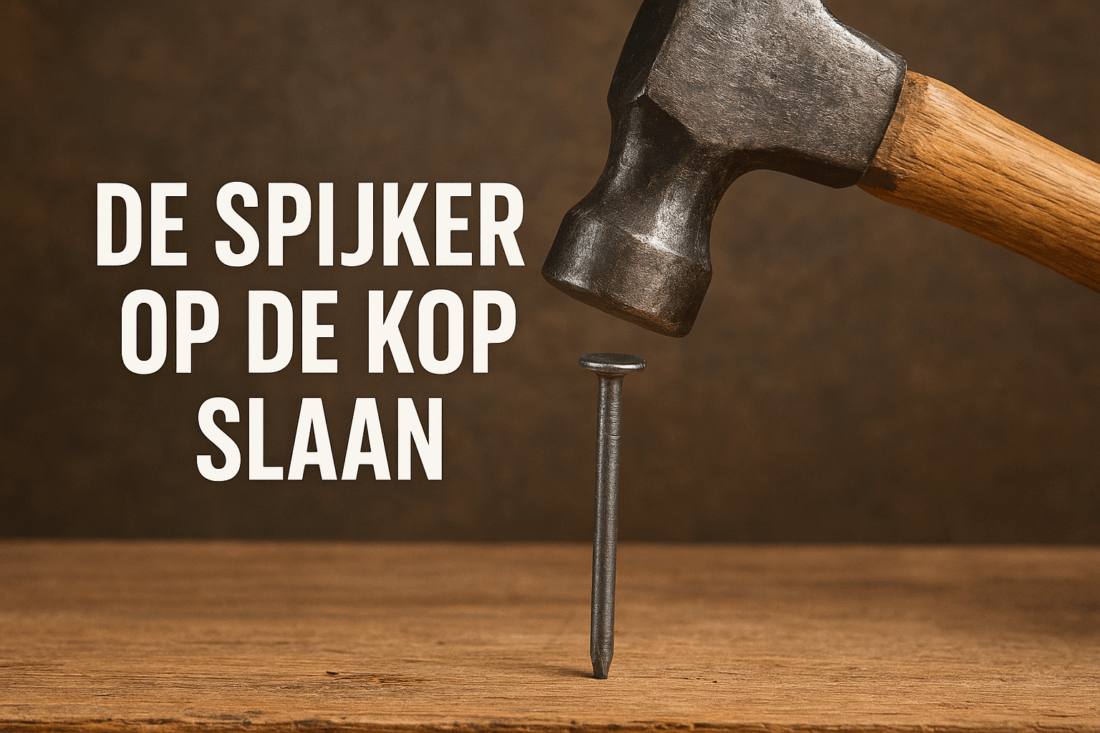 De spijker op de kop slaan