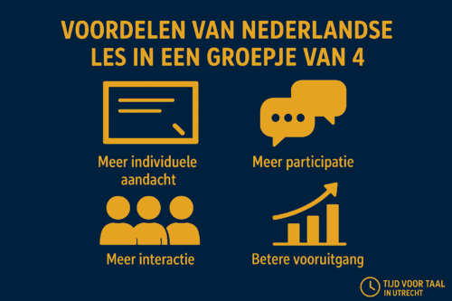 Nederlands leren in een kleine groep van 4 en de voordelen