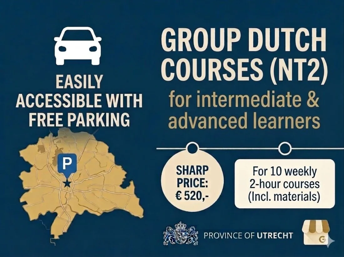 Dutch NT2 Group Courses / Small groups of Four
