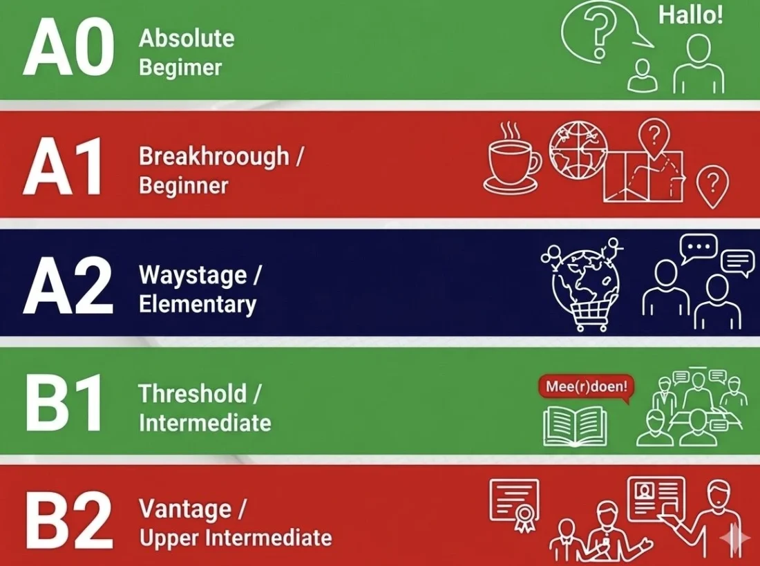 Dutch Language Levels Explained: From A0 to B2